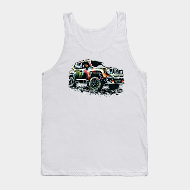 Jeep Renegade Tank Top by Vehicles-Art